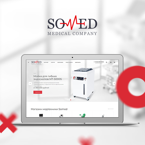Корпоративный сайт компани ООО «Сомед»